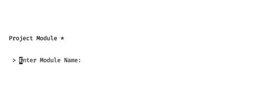 enter go module name